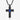 Collier Double Croix Homme « Fraternité » Bleu / 50cm